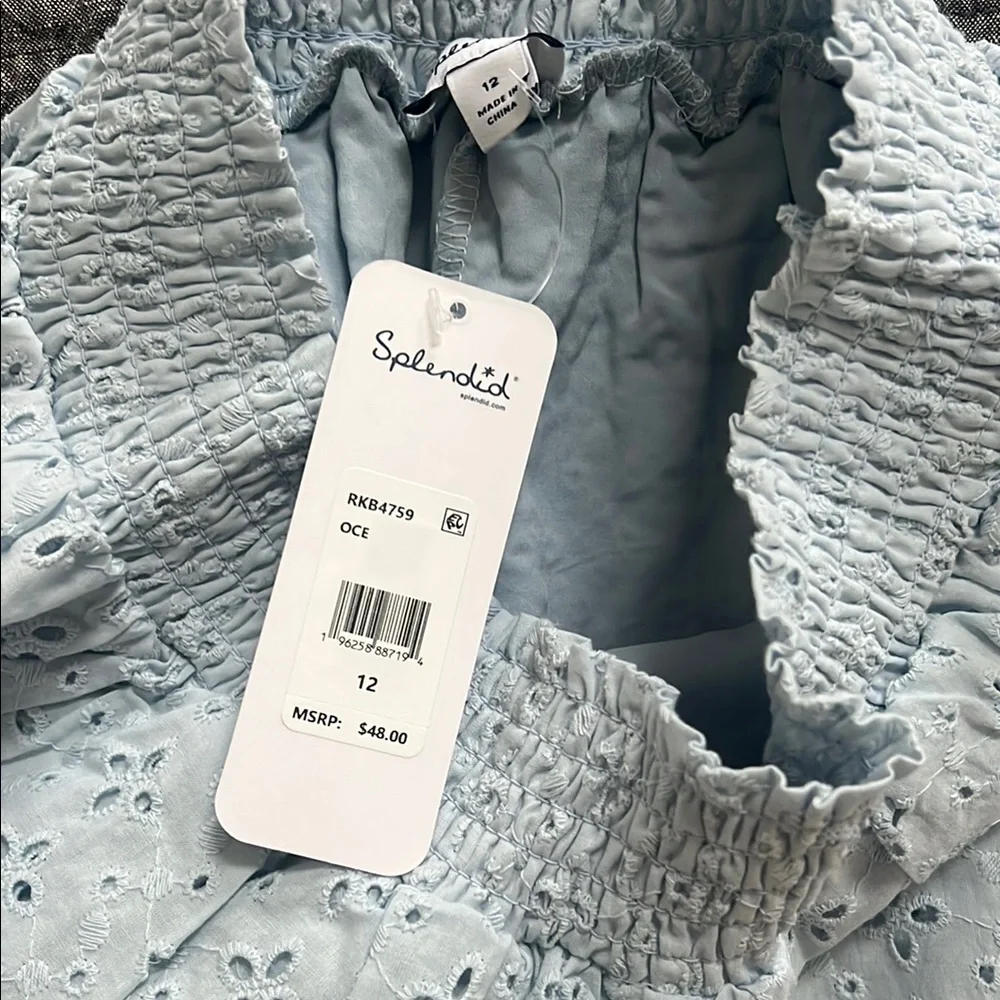 Splendid girl’s Light Blue Eyelet Skorts NEW